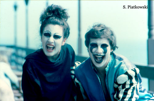[headless woman and jester]