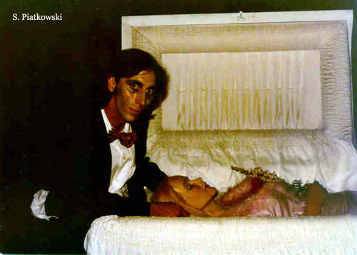[mortician in chapel]