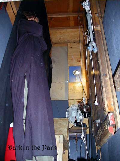 [hidden room behind Dracula picture]