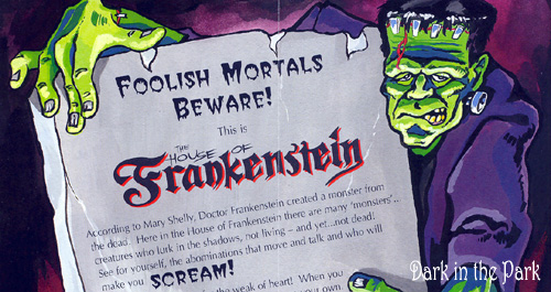 [house of frankenstein brochure]