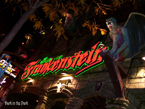 [The House of Frankenstein at night]